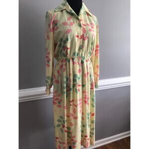 Vintage Willi of California floral dress SZ8P